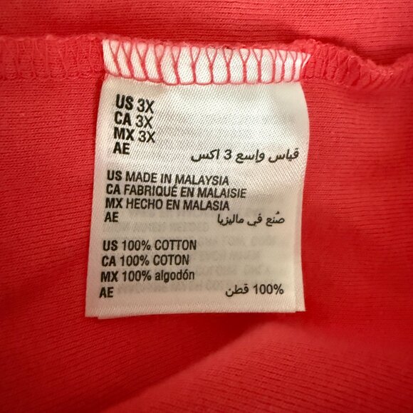 Karen Scott Woman Orange Round Neck Short Sleeves Pullover Top Size 3X - Picture 4 of 4